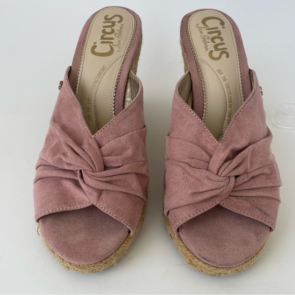 Circus by Sam Edelman Pink Wedge Espadrilles - Picture 3 of 8